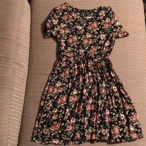 Black dress with flowers